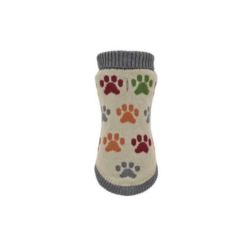 Eco-Friendly Paw Print Dog Sweater 50cm