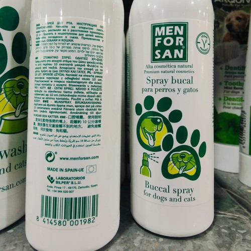 Menforsan Spray Bucal 125 Ml Aliento Fresco para Mascotas