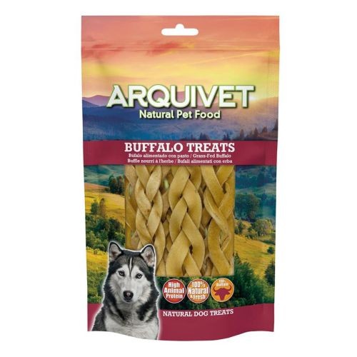 Snack Trenzado De Piel De Búfalo 100 Gr. 12cm