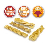 Snack Trenzado De Piel De Búfalo 100 Gr. 12cm