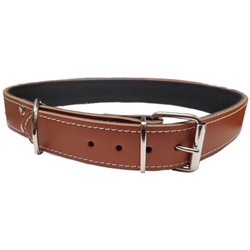 Collar Cuero Cosido 85cm Marron Razas Grandes