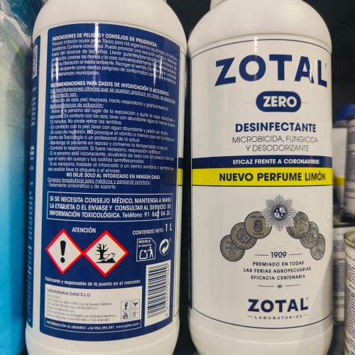 Zotal Zero Limon 1 Litro.