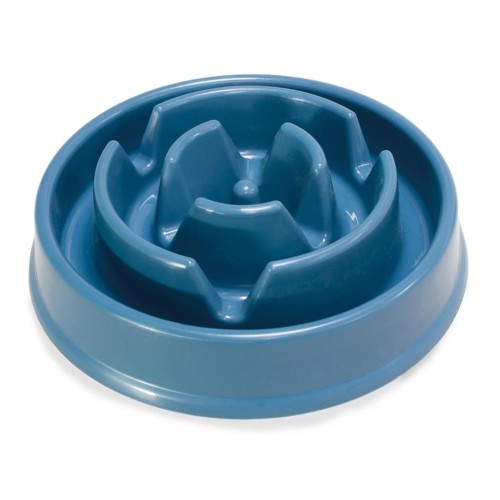 Comedero Antideslizante Azul 20.5x5.8cm