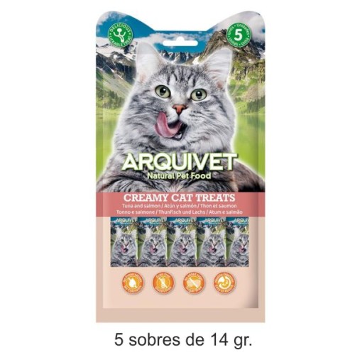 Snack Cremoso De Atún Y Salmon Para Gatos