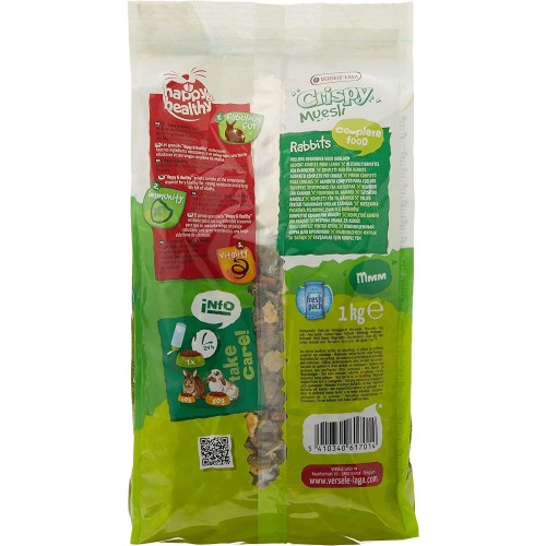 Conejo Crispy Muesli 3.15kg Alimento Completo