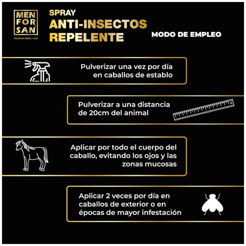 Spray Antiinsectos Repelente para Caballos Menforsan 500ml