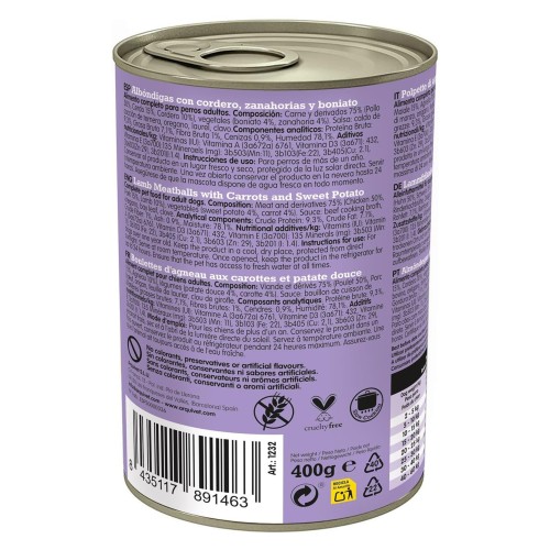 Albóndigas de Cordero y Boniato para Perros