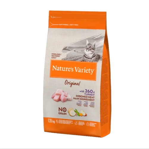 Natures Variety Cat Original Sterili Pavo 1.25kg