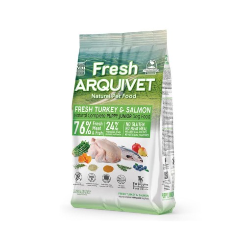 Arquivet Fresh Puppy Junior Pavo & Salmón 2.5kg