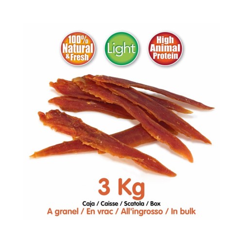 Snack de Filete de Pato a Granel para Perros 3Kg