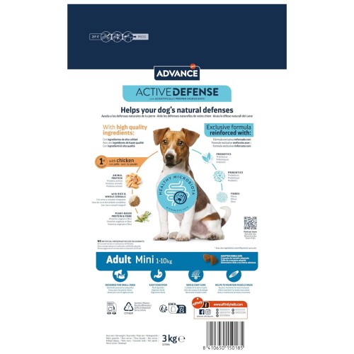 Advance Mini Adult Dog Food Chicken 7 Kg+1 Kg