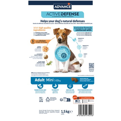 Advance Mini Adult Dog Food Chicken 7 Kg+1 Kg