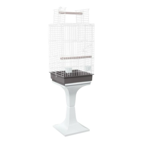 White Parrot Cage 835 with Stand