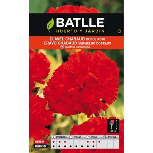 Chabaud Red Carnation Seed Packet