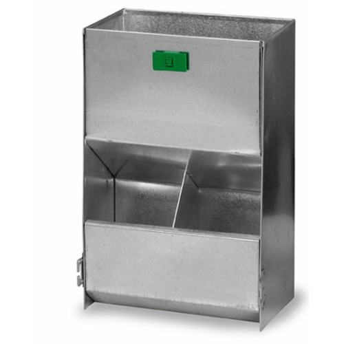 Straight Rabbit Feeder with 2 Holes No Lid