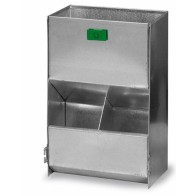 Straight Rabbit Feeder with 2 Holes No Lid