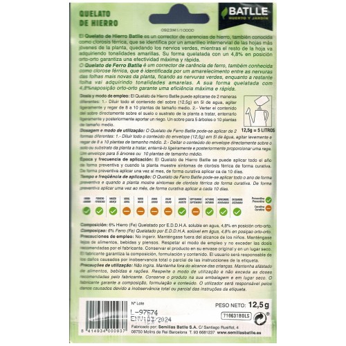 Iron Chelate Fertilizer Pack P/5 Lts.