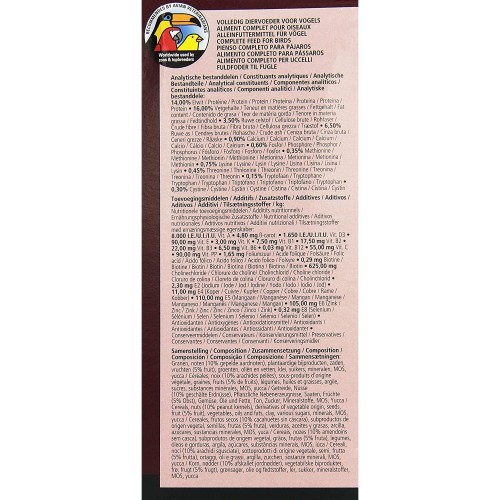 Nutribird G14 Parrot Food 10 Kg