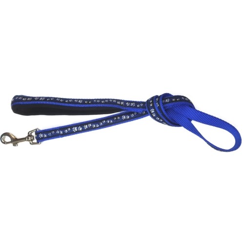 Neoprene Leash with Paw Prints 20x1200