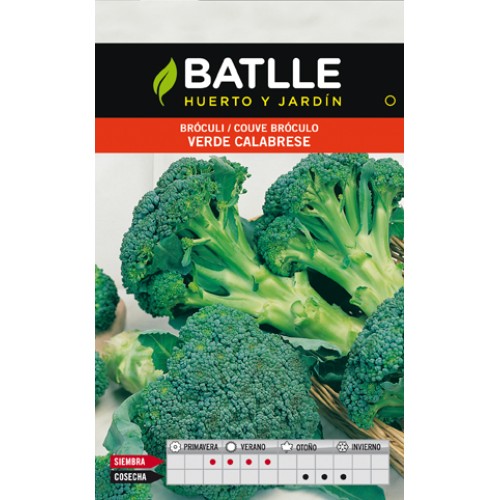 Broccoli Green Calabrese Seed Packet for Gardening