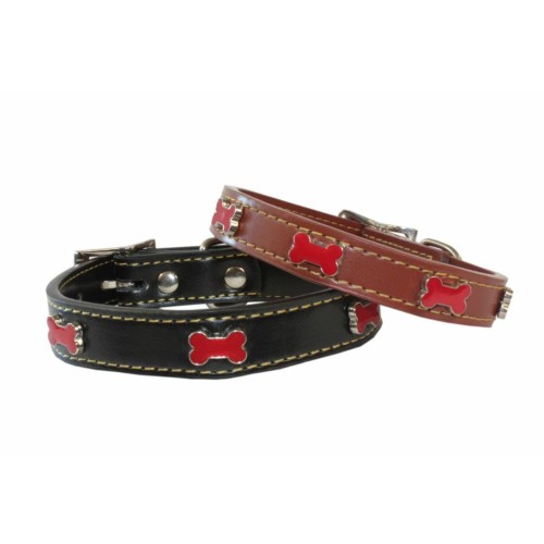 Black Bone Red Decorative Collar 20x400mm