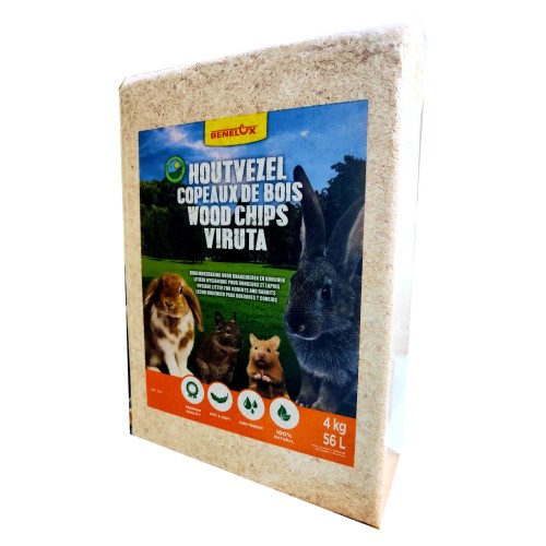 Cama Natural de Viruta para Mascotas