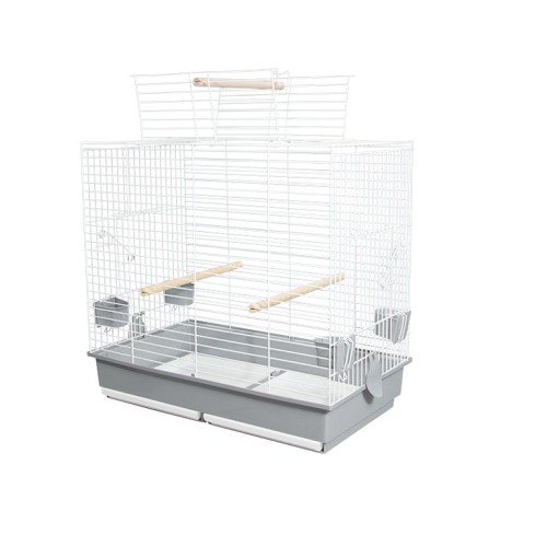 White Cotorra Cage 851 Medium 70x40x65cm