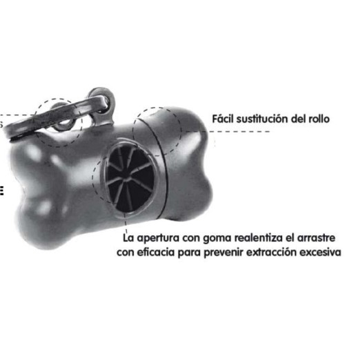 Dispensador Bolsas Higienico 20uds.bone