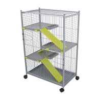 Large Rodent Cage 492 Grey for Pets