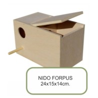 Wooden Nest for Forpus
