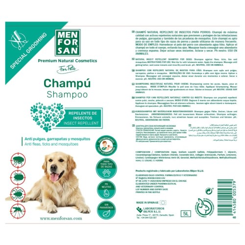 Champú Repelente Menforsan Citronela 5 Litros