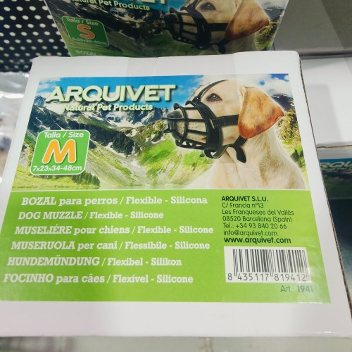 Bozal Flexible de Silicona Tamaño M para Perros