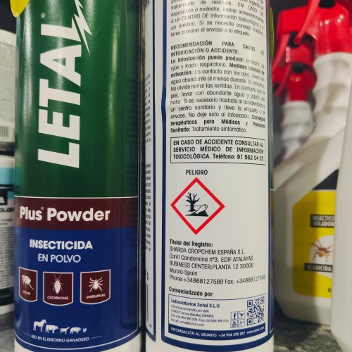 Letal Plus Pwd Talquera 325 Gr Insecticida para Insectos Rastreros