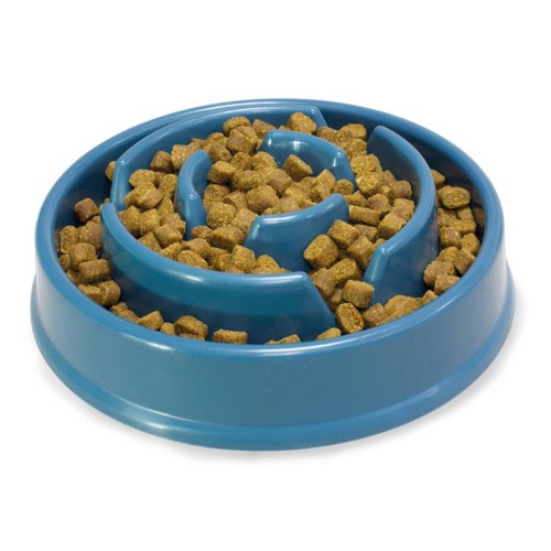 Slow Feeder Bowl 20.5x5.8cm Blue