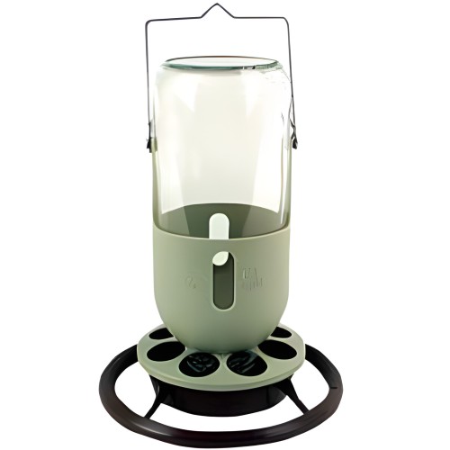 Bebedero Pajaro Cristal 1 Litro.