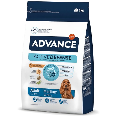 Advance Medium Adult Pienso Para Perros 3 Kg