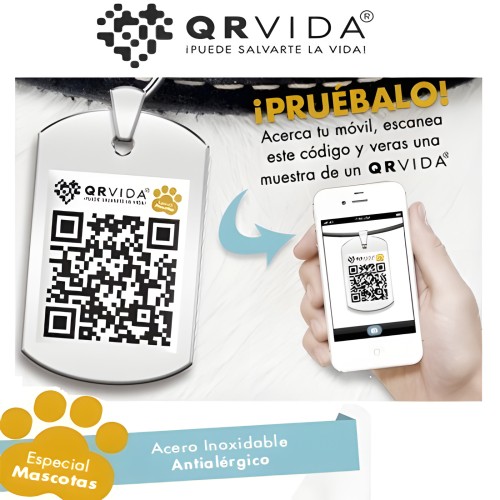 QR Vida Pet ID Tag