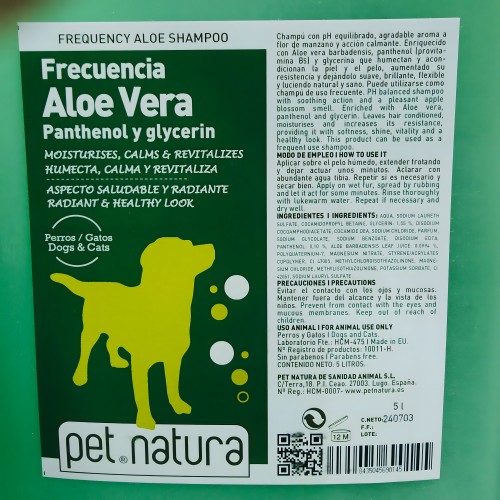 Champú Aloe Vera Pet Natura