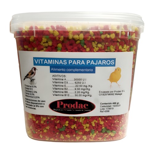 Bird Vitamins 400g - Prodac