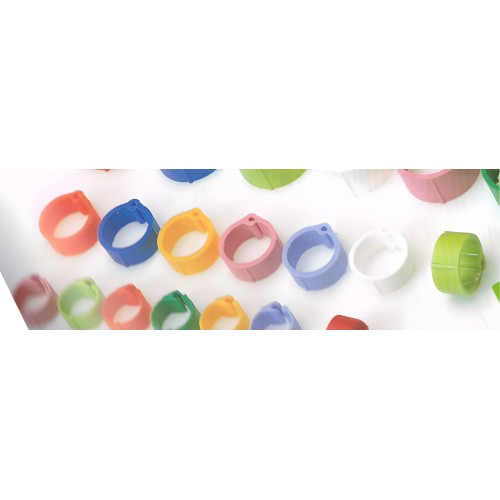 Anilla Plastico Palomas 8mm. 100 Uds.bolsa