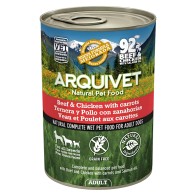 Beef and Chicken Can with Carrots 400g by Arquivet
