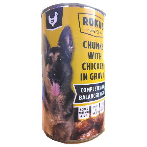 Rokus Chicken Wet Dog Food 410g