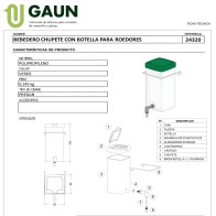 Suction Cup Water Feeder 0.5 Lts. Gaun