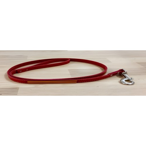 Mabel Leather Collar and Leash - Flag Design
