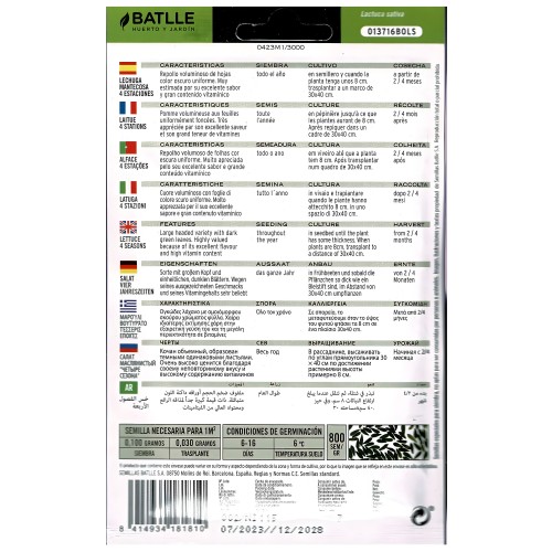 Batlle Lettuce 4 Seasons Seed