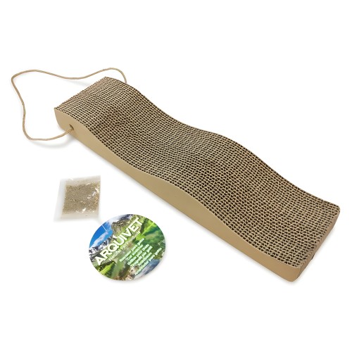 Arquivet Wave Shape Cardboard Scratcher (46x12x5cm)