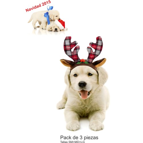 Cuernos de Rudolph para Mascotas