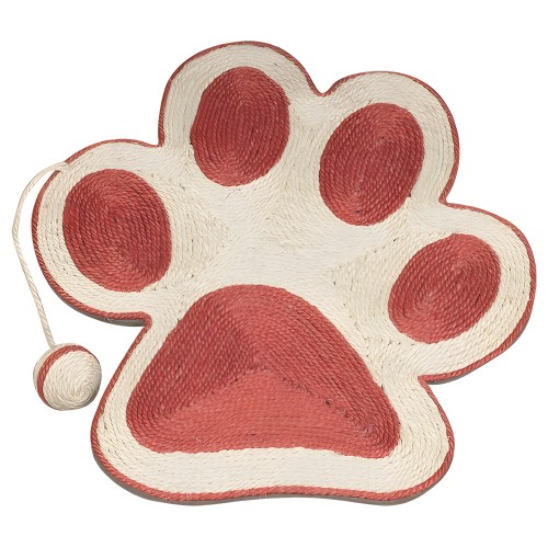 Coral Paw Scratcher with Mouse