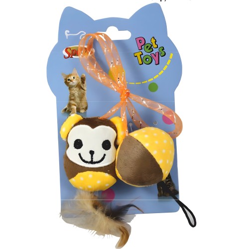 Pet Toys Monkey Toy with Catnip