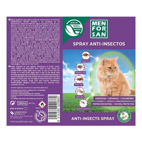 Menforsan Anti-Insect Spray for Cats 250 Ml